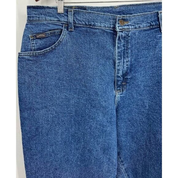 Riders Denim Jeans Womens Relaxed Fit Dark Wash Cotton Plus Size 18W 18 NEW - Picture 3 of 8